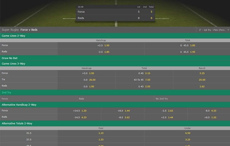 in-play betting at bet365