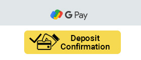 The deposit confirmation screen
