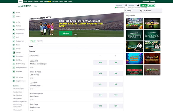 The live betting suite at Paddy Power.