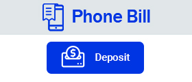 Depositing funds with the cashier at a phone bill betting site.