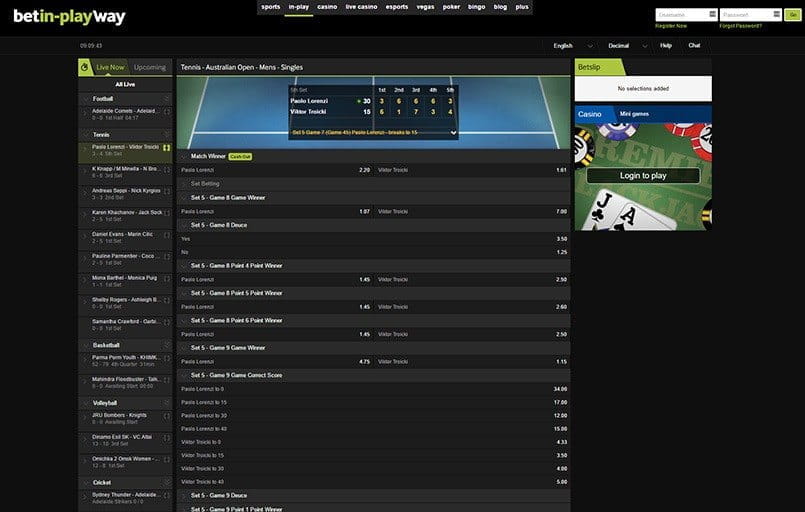 live betting and streaming with betway