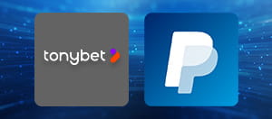 TonyBet and PayPal logos