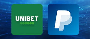 Unibet and PayPal logos