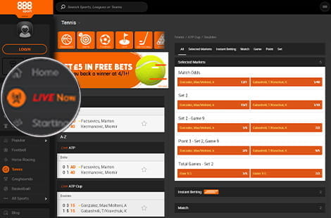 Live streaming at 888sport