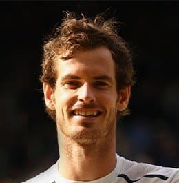 Andy Murray holding a trophy