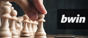 A picture showing a chess board and the bwin logo