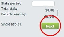 bet-at-home Bet Confirmation