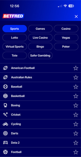 Betfred app betslip open with France at 5/4 selected and 2 Up Early Payout feature shown
