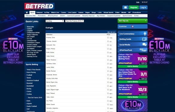 Betfred cycling hub