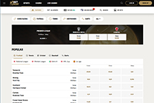 The BetMGM Sports homepage