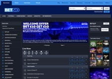 The BetSid homepage