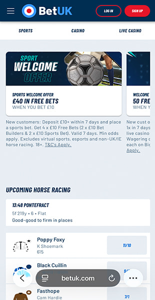 World Cup 2026 match odds listed on the BetUK site