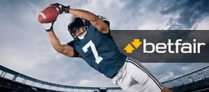 A player diving for the endzone overlayed by Betfair logo