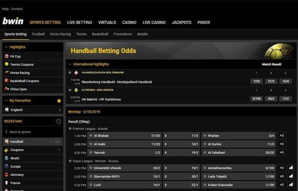 Bwin handball hub