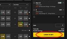 bwin Placing bet