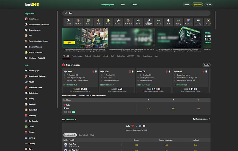bet365 startside