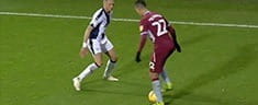 Two players playing a football game