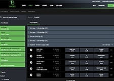 The FansBet football markets page