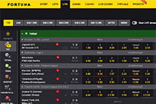 The In-Play Section Dedicated to Live Betting at Fortuna