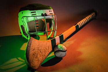 Hurling equipment.