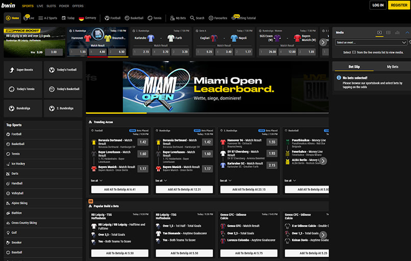 bwin Homepage