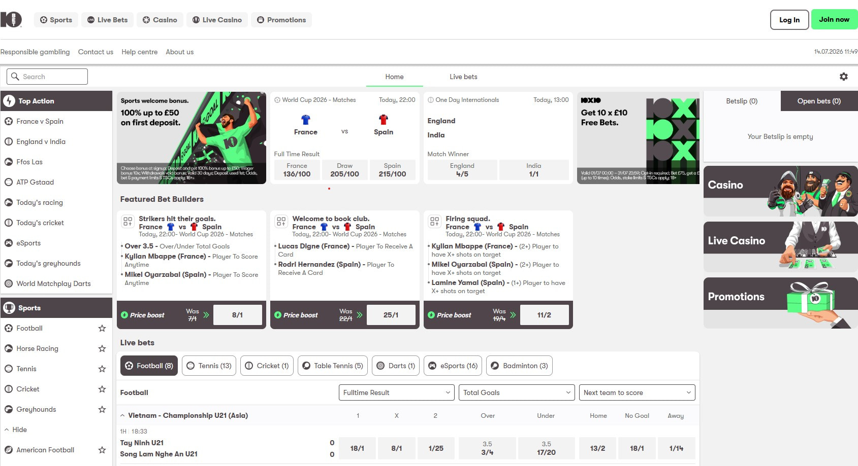 10bet homepage