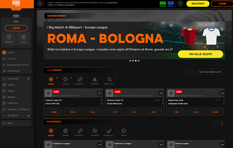 888sport pagina principale