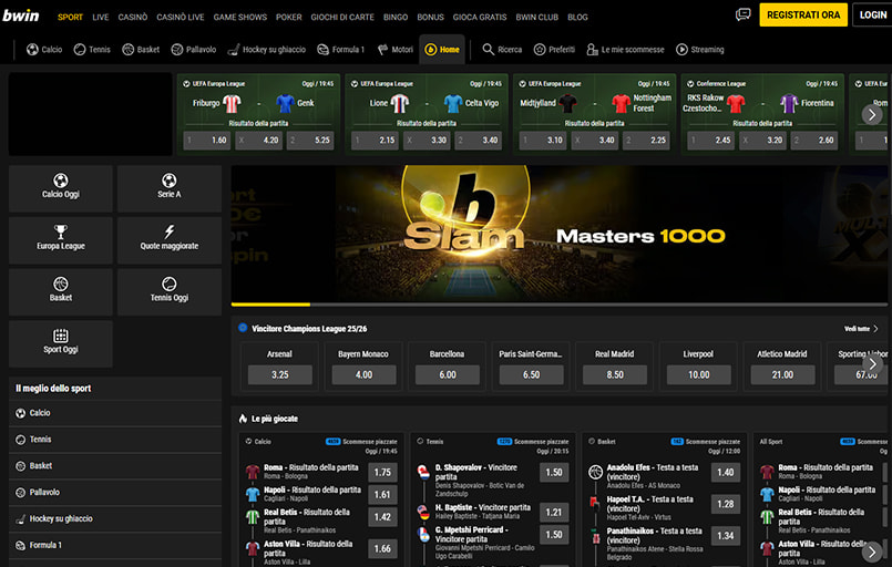 bwin pagina principale