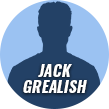 Jack Grealish headshot.