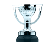 An award-style emblem showing the La Liga champions trophy