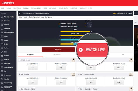 Live streaming at Ladbrokes