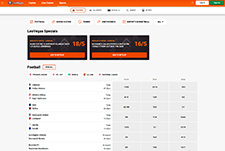 The LeoVegas homepage