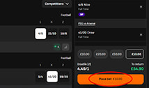 Place the Bet at LiveScore Bet