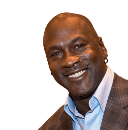 Michael Jordon smiling