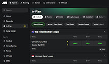 Examples of sports markets at Midnite