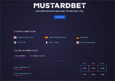 MustardBet homepage