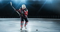 An ice hockey player