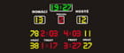 A floorball scoreboard