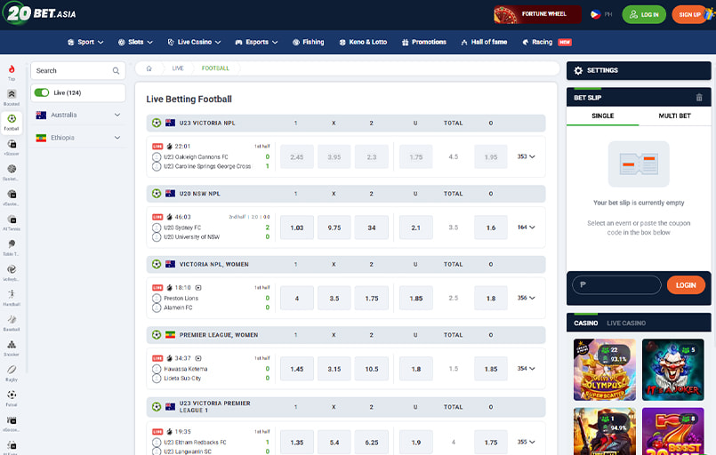 20bet homepage