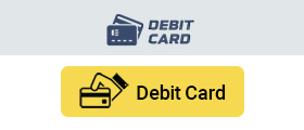 Selecting debit card as the deposit method.