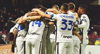 An image of the Juventus team celebrating.