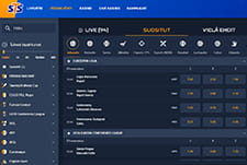 STS homepage and betting platform thumb