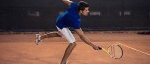A tennis player