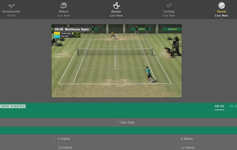 virtual tennis betting at bet365