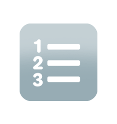 Three steps icon