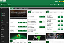 Thumbnail of the Homepage of Unibet Sports