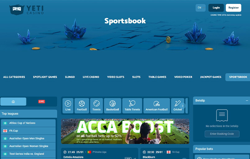 YetiBet Cash Out page