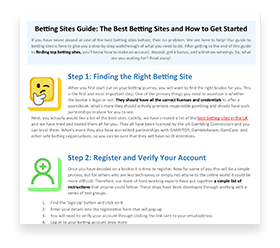 Beginnner's Guide to Online Betting Sites.