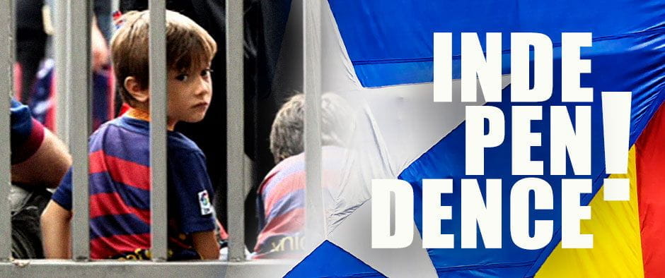 A young Barcelona fan