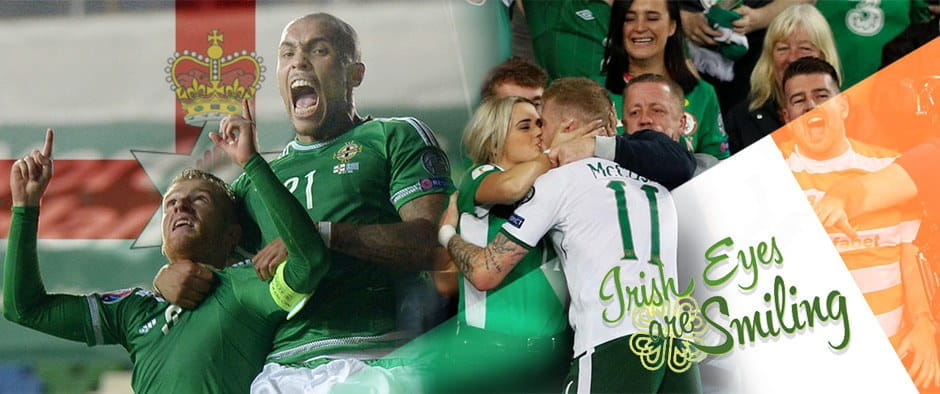Irish fans and players celebrated the World Cup playoffs draw